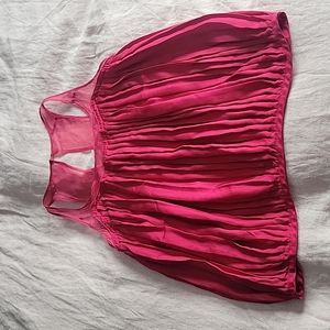 Club Monaco red silk sleeveless tank top size Medium